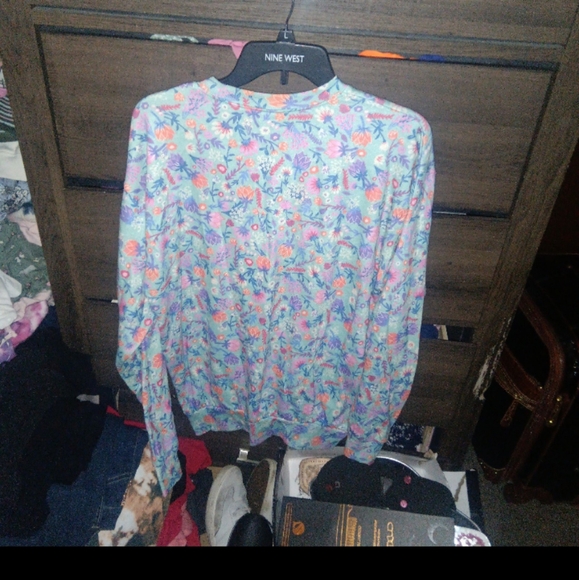 LULAROE floral crew neck sweatshirt - Picture 6 of 6